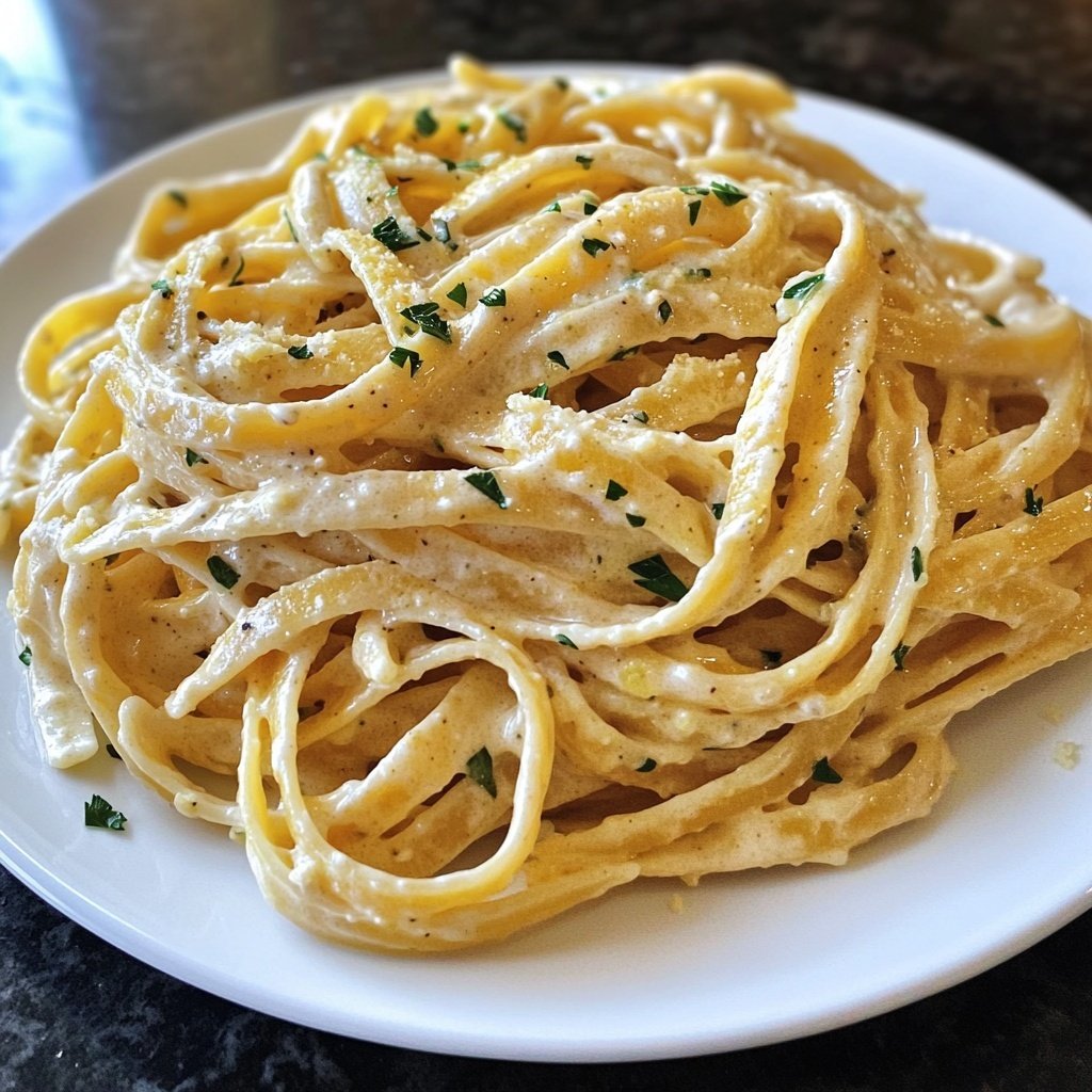 Easy Creamy Garlic Pasta