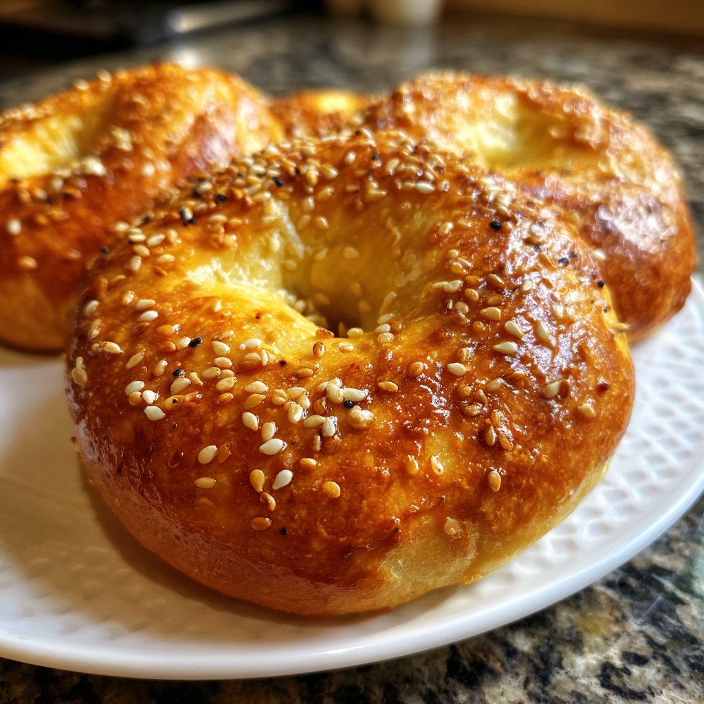 Air Fryer Yogurt Bagels