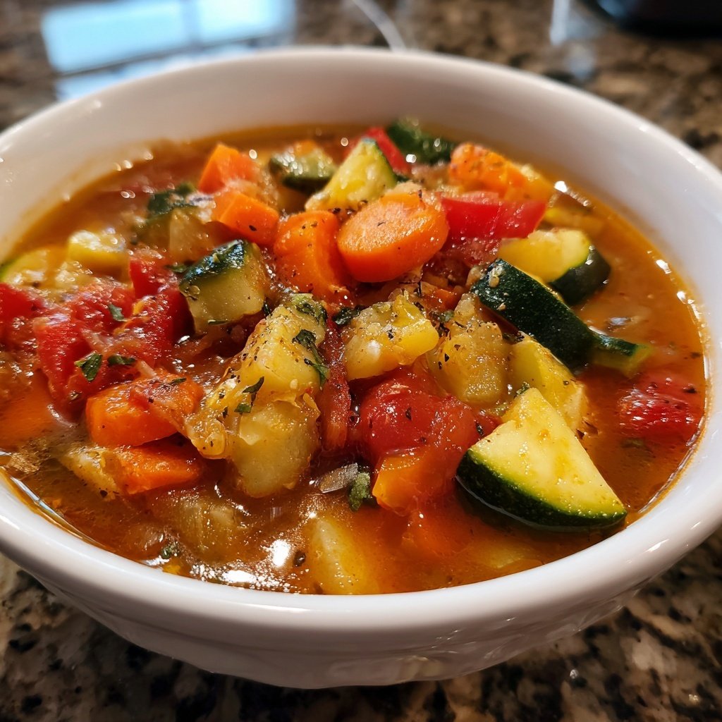 Healthy Crockpot Italian Vegetable Stew
