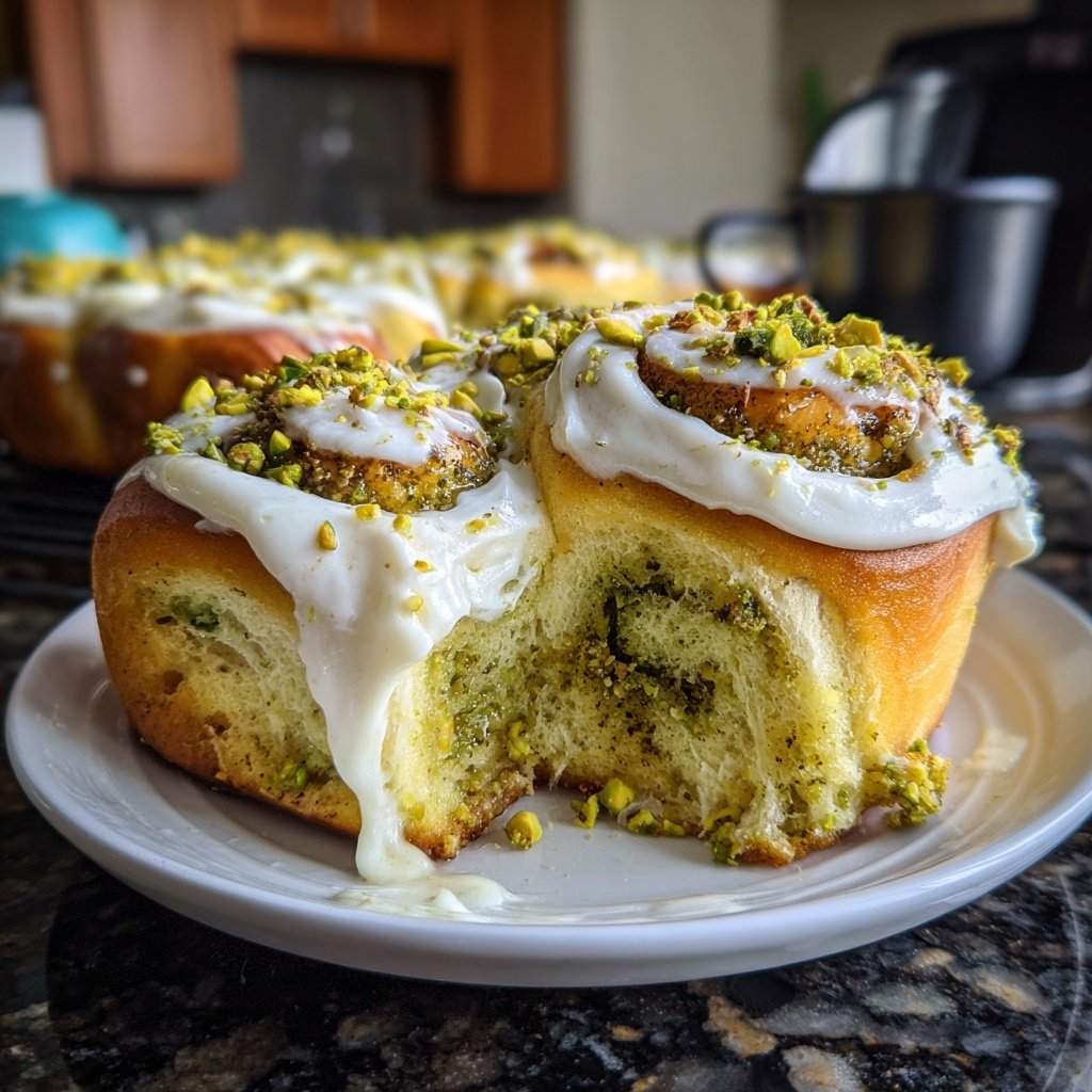 Perfect Pistachio Rolls with Cream Cheese Frosting