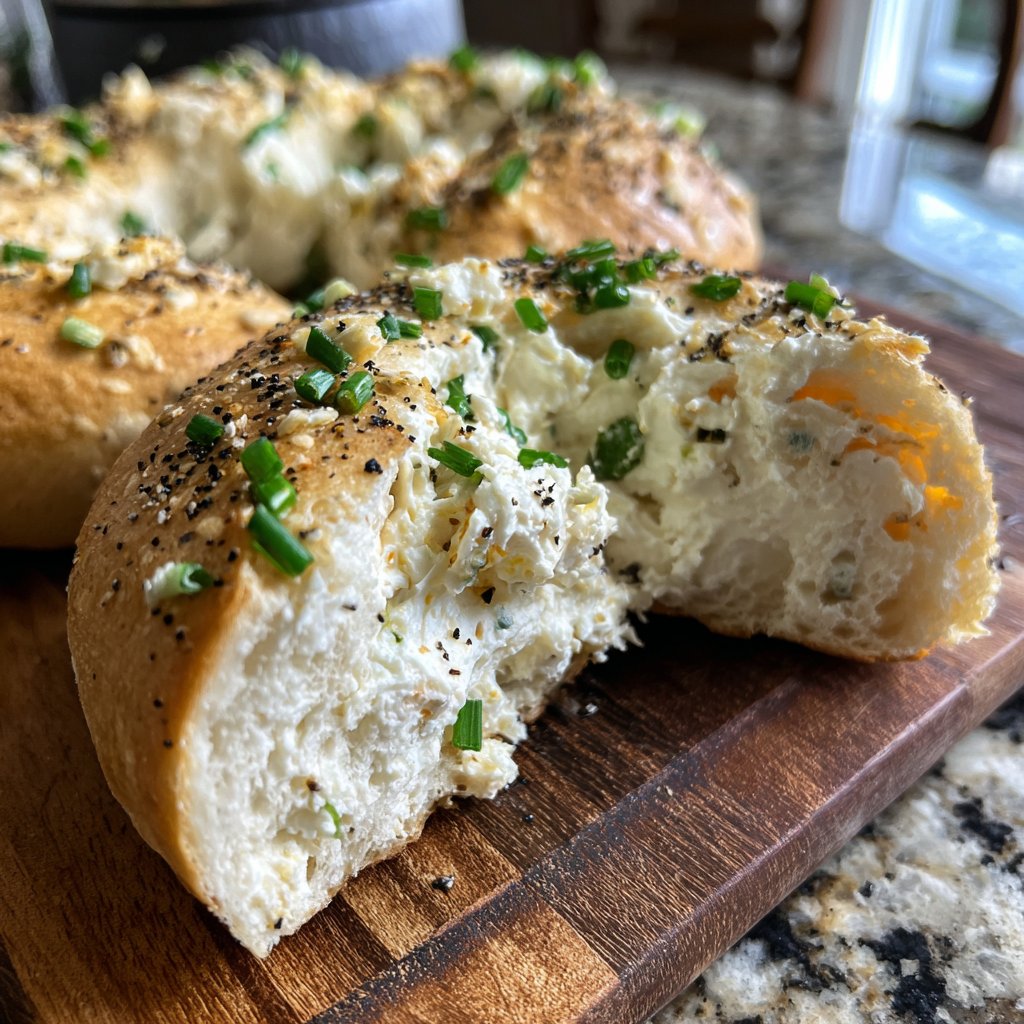 Savory Cottage Cheese Bagels