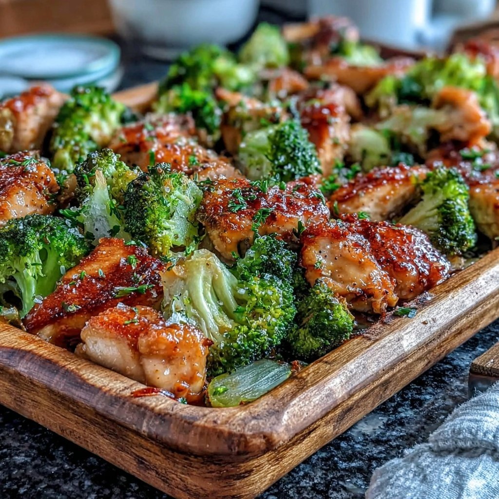 Easy Healthy Chicken And Broccoli Sheet Pan