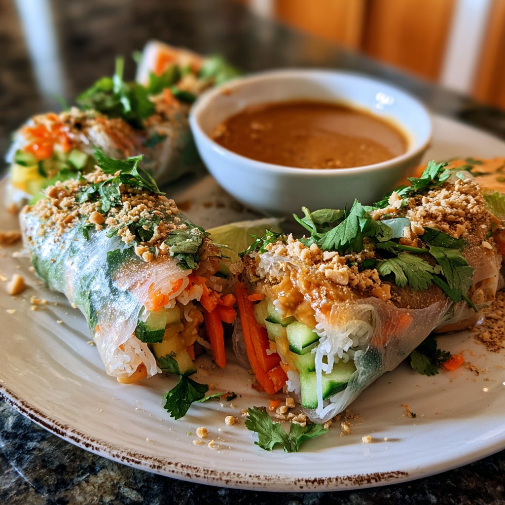 Super Bowl Veggie Spring Rolls