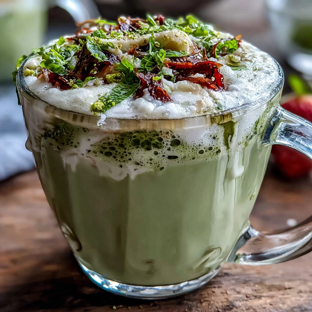 Hot Strawberry Matcha Latte