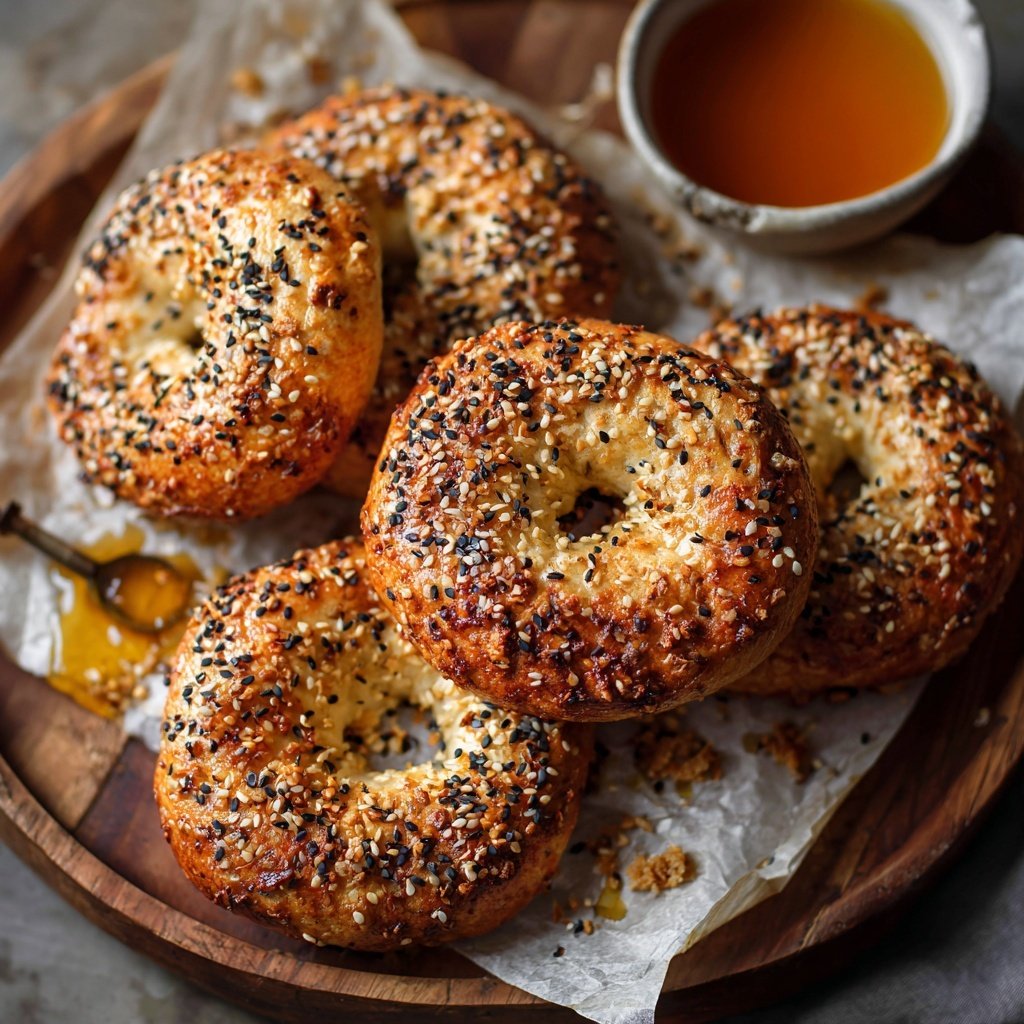Crispy Air Fryer Yogurt Bagels